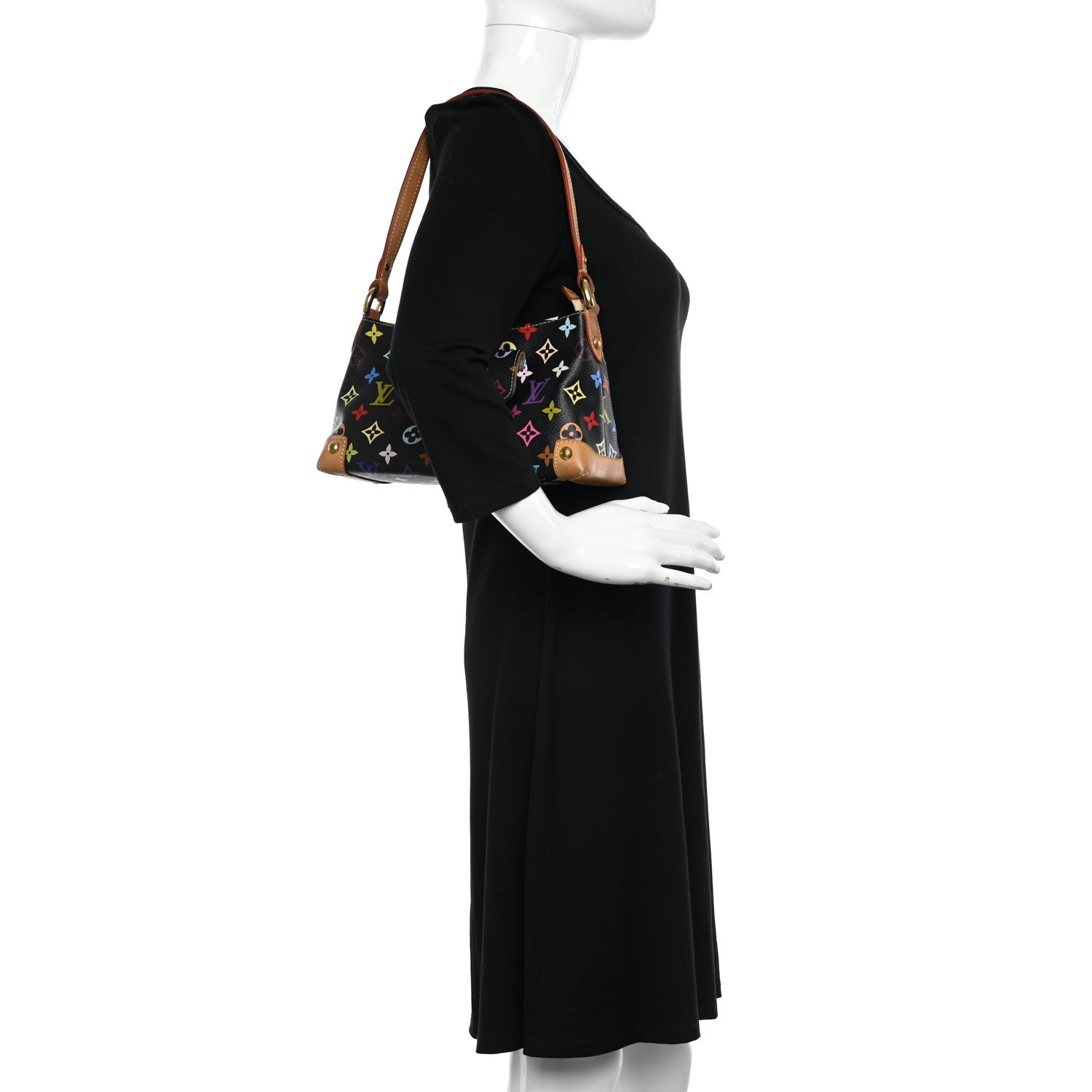 Louis Vuitton Monogram Multicolor Eliza Black 2 of 13