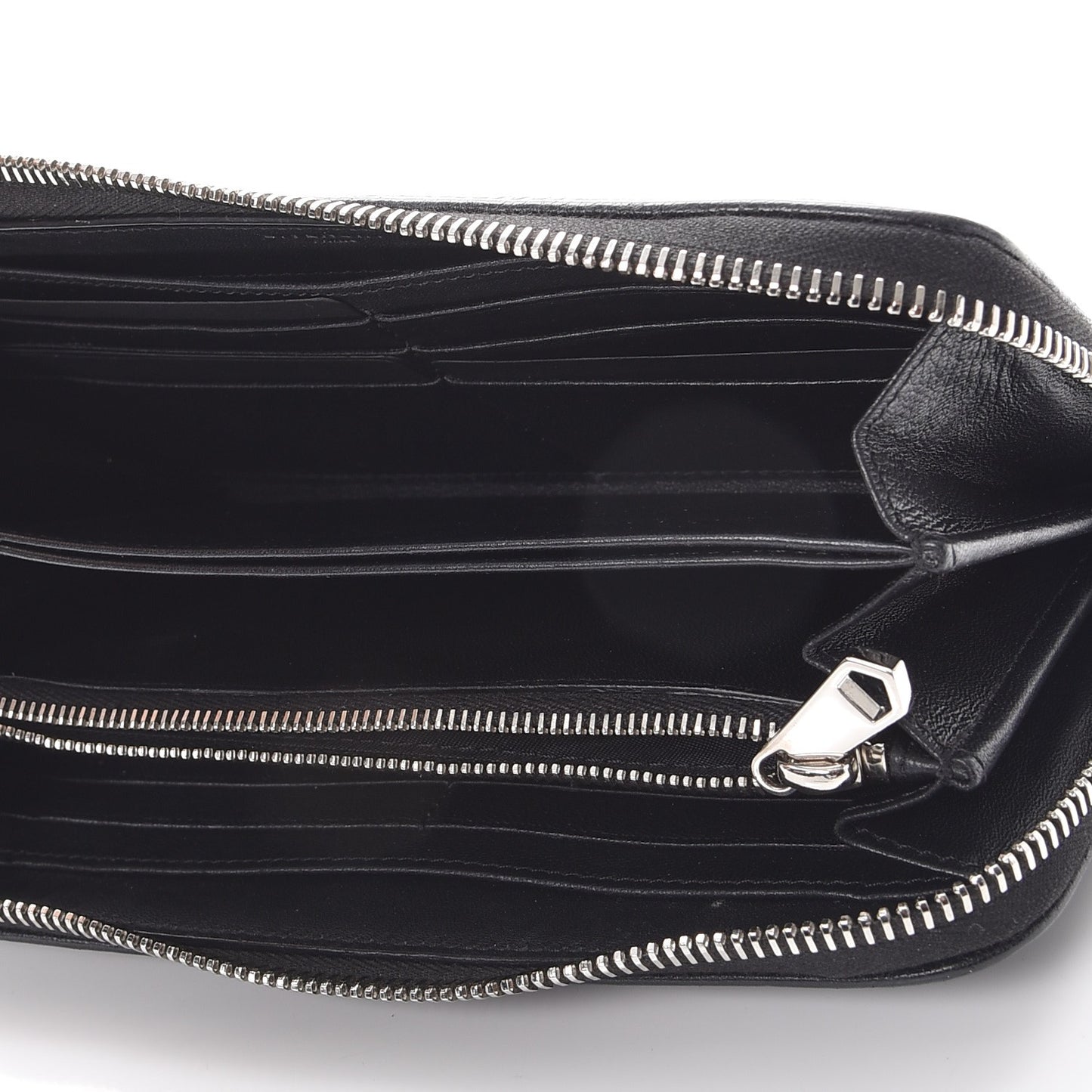Sugar Goatskin Pandora Zip Around Wallet Black