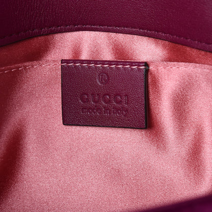 Gucci Velvet Matelasse Mini GG Marmont Shoulder Bag Fuchsia Violet Cyclamen 6 of 9