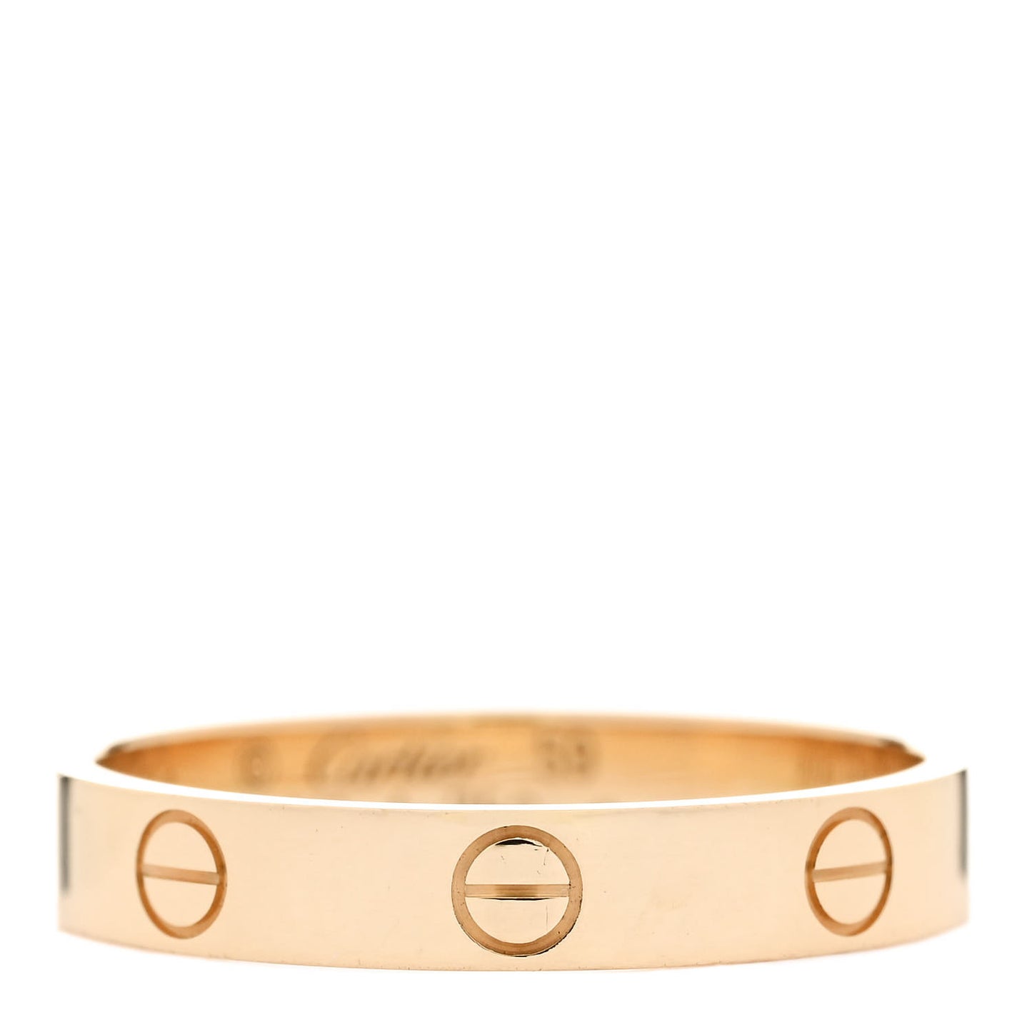18K Yellow Gold 3.5mm LOVE Wedding Band Ring 59 8.75
