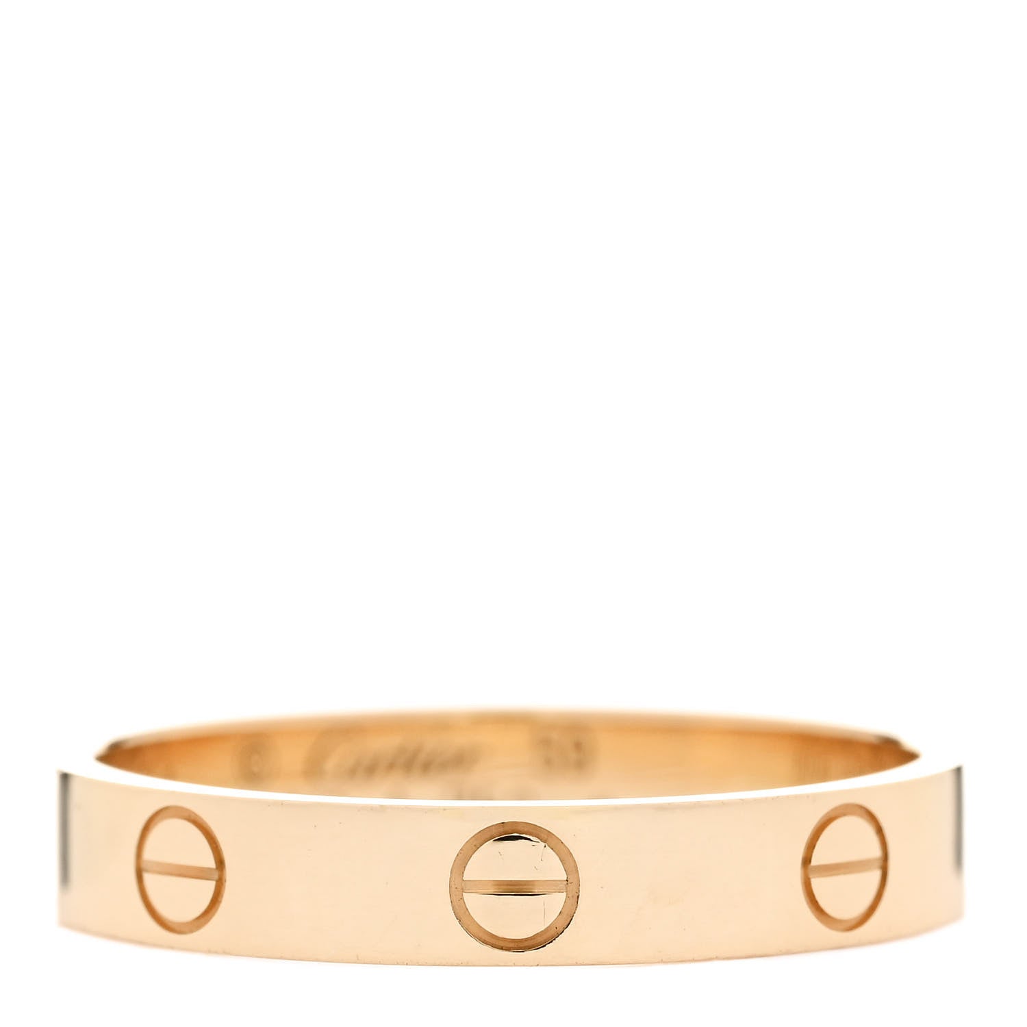 Cartier 18K Yellow Gold 3.5mm LOVE Wedding Band Ring 59 8.75 1 of 4