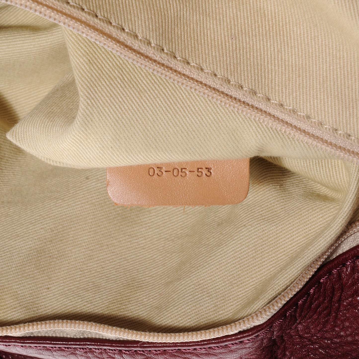 Leather Paddington Satchel Grenat
