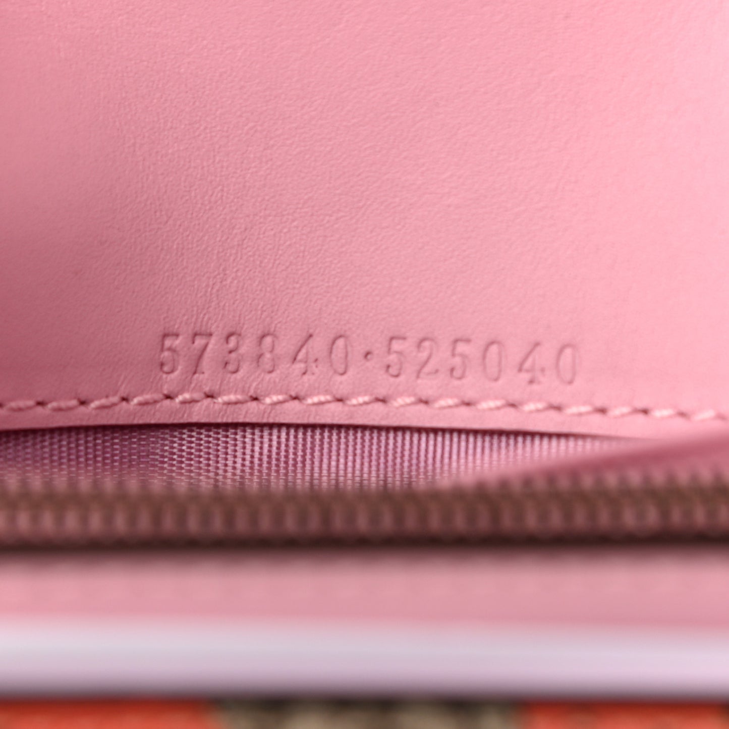 GG Supreme Monogram Strawberry Flap Wallet Light Pink