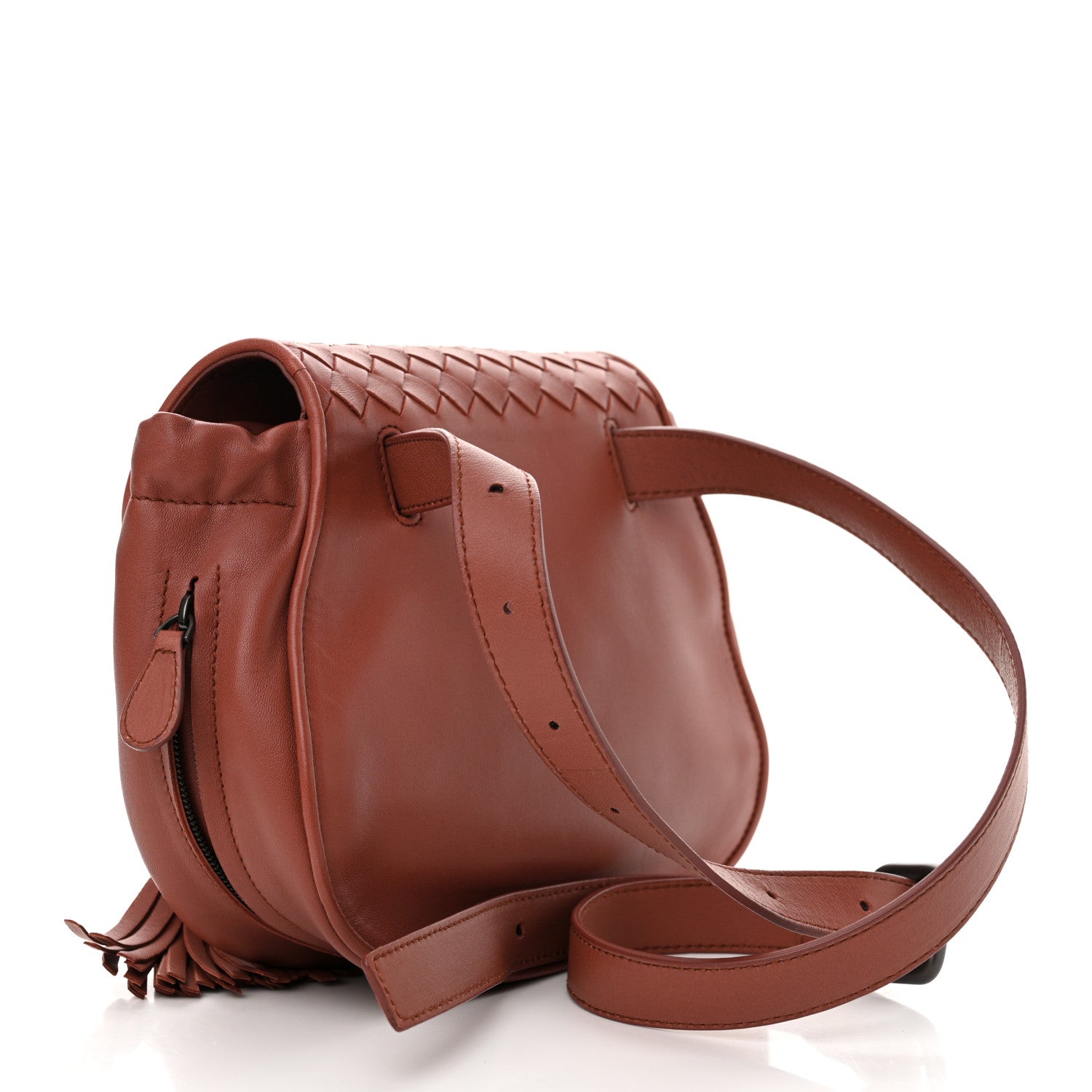 Bottega Veneta Nappa Intrecciato Small Belt Bag Red 3 of 9