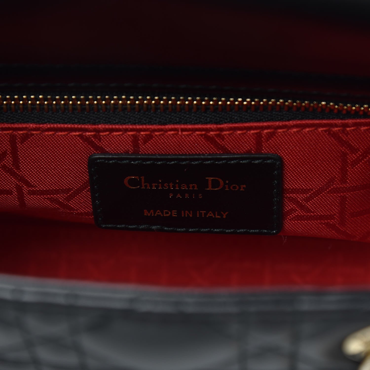 Christian Dior Lambskin Cannage Small Lucky Badges My Lady Dior Black 6 of 12