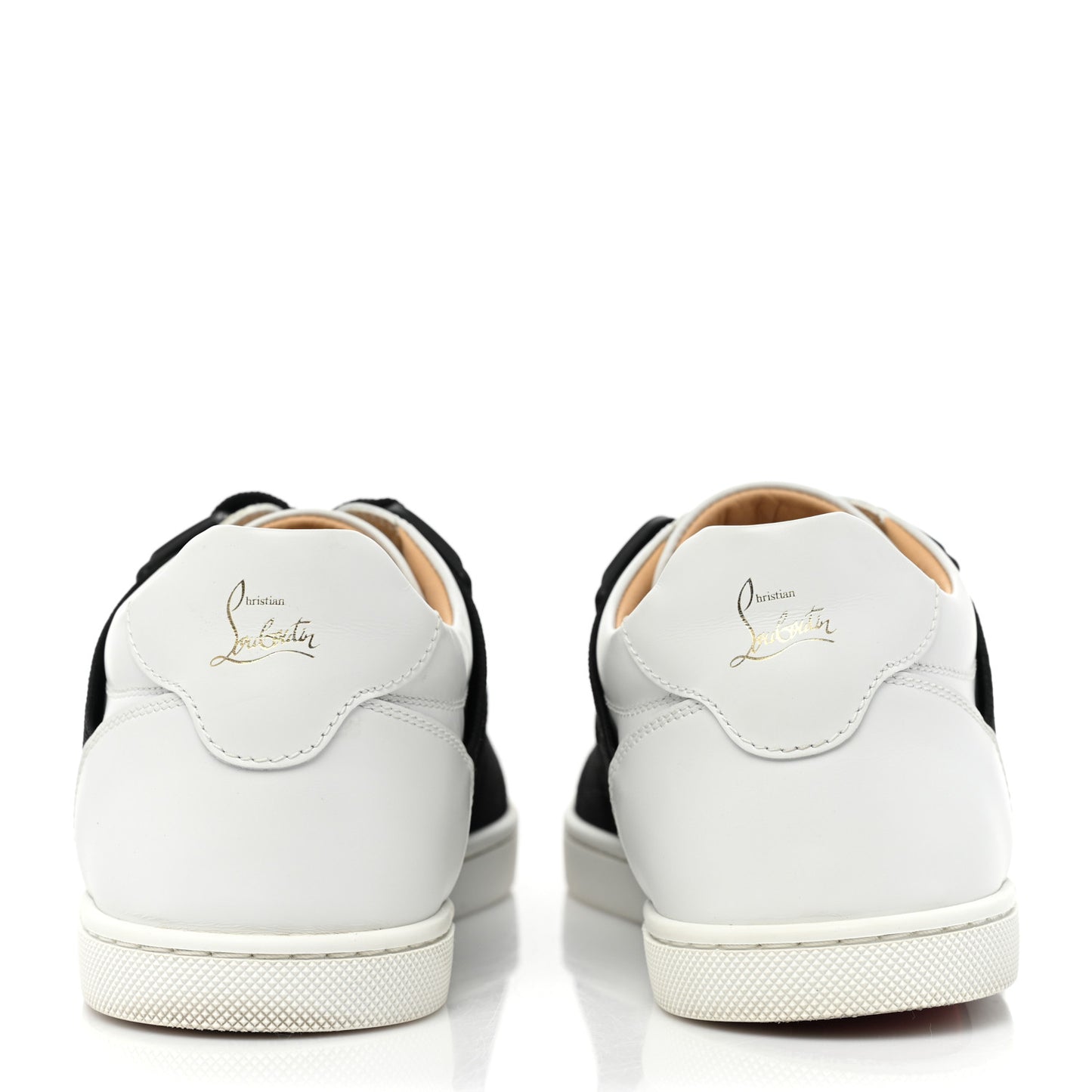Calfskin Elastikid Donna Flat Sneakers 35 Bianco Black