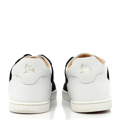 Christian Louboutin Calfskin Elastikid Donna Flat Sneakers 35 Bianco Black 4 of 11