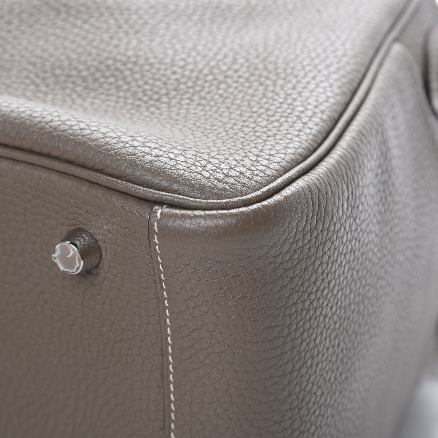 Hermes Taurillon Clemence Lindy 30 Etoupe 9 of 14