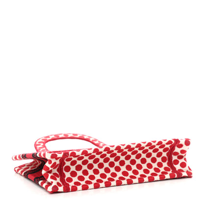 Christian Dior Canvas DiorAmour Dots Mini Book Tote Red 4 of 10