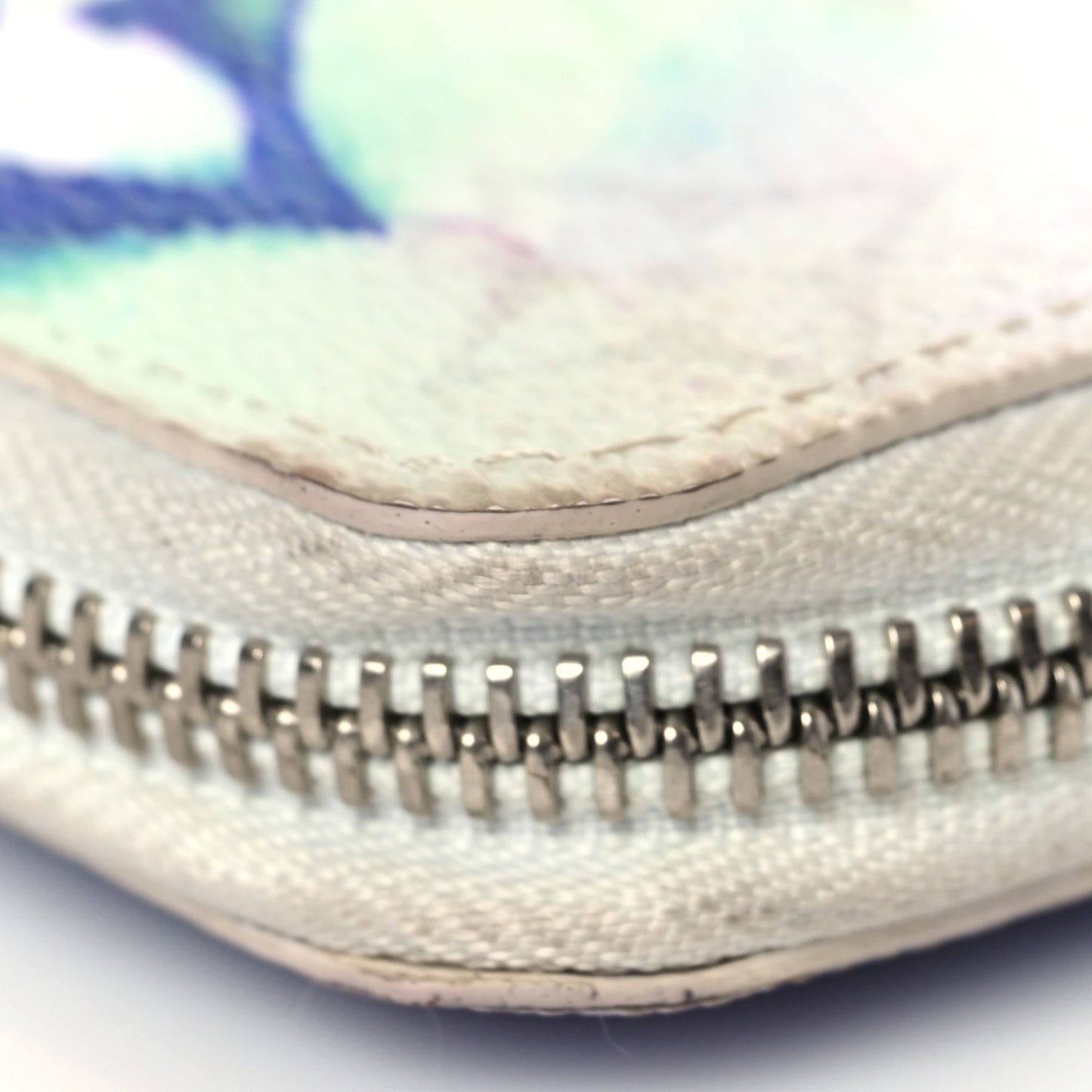 Monogram Watercolor Vertical Zippy Wallet