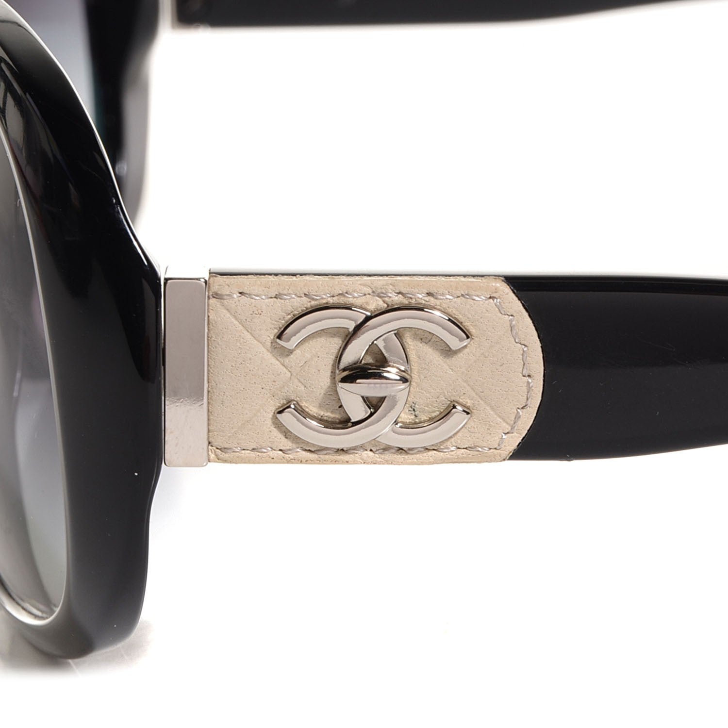 Chanel Acetate CC Turnlock Sunglasses 5235-Q Black Beige 6 of 7