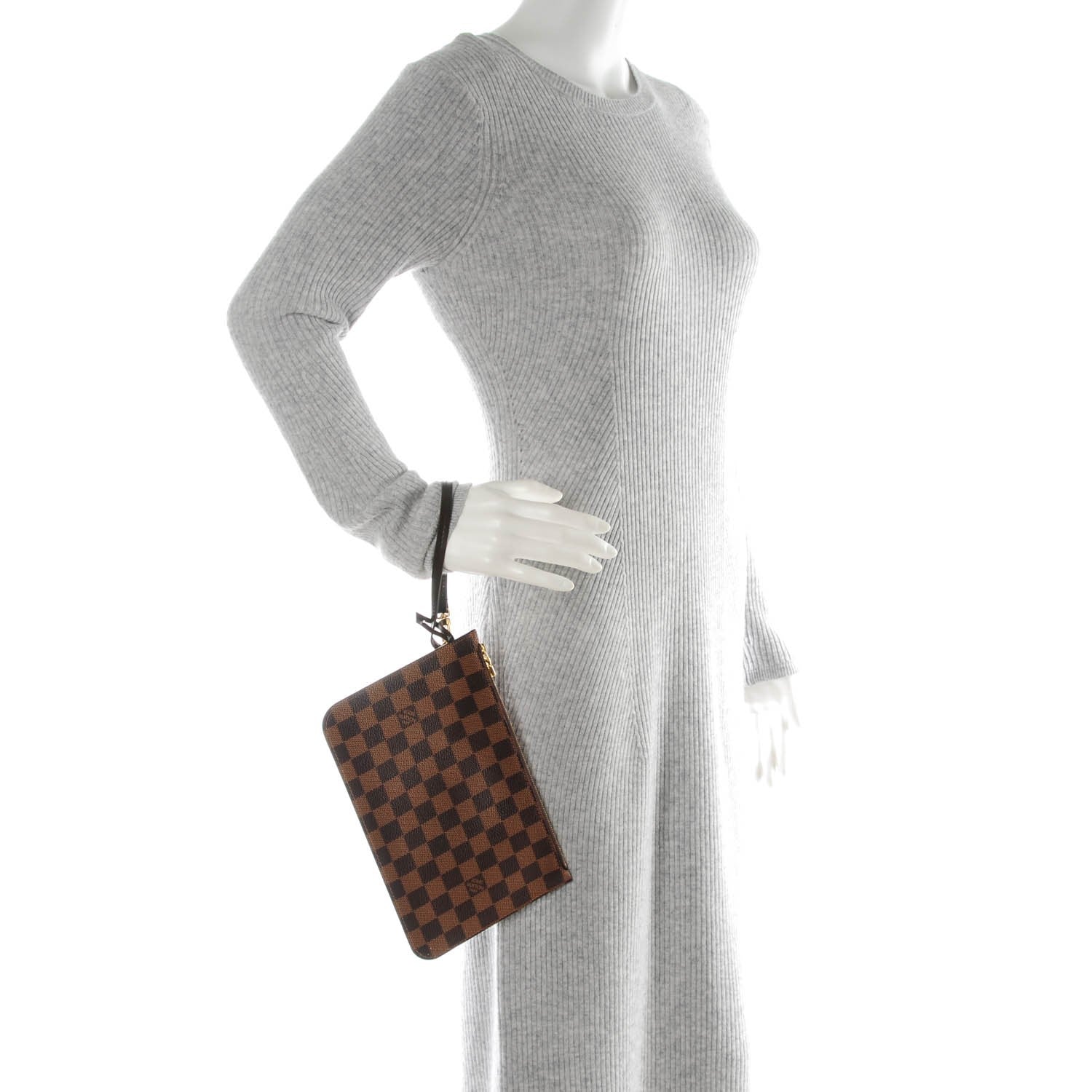 Louis Vuitton Damier Ebene Neverfull MM GM Pochette 2 of 8