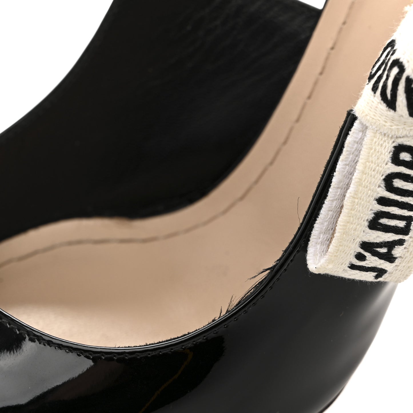 Patent Ribbon J'Adior Slingback 100mm Pumps 39 Black