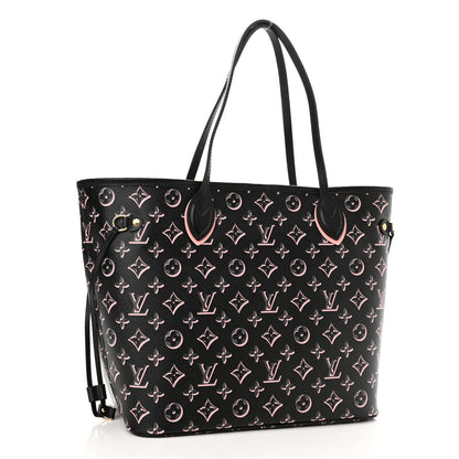 Louis Vuitton Monogram Fall For You Neverfull MM Black 4 of 11