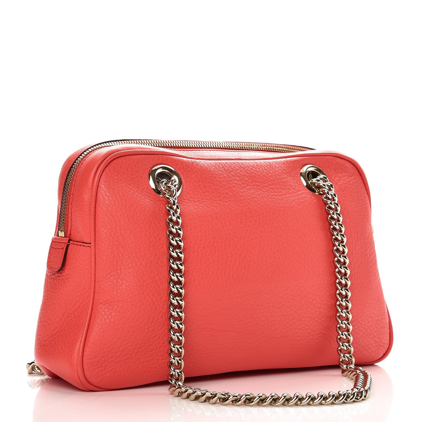 Pebbled Calfskin Small Soho Bowler Begonia Pink