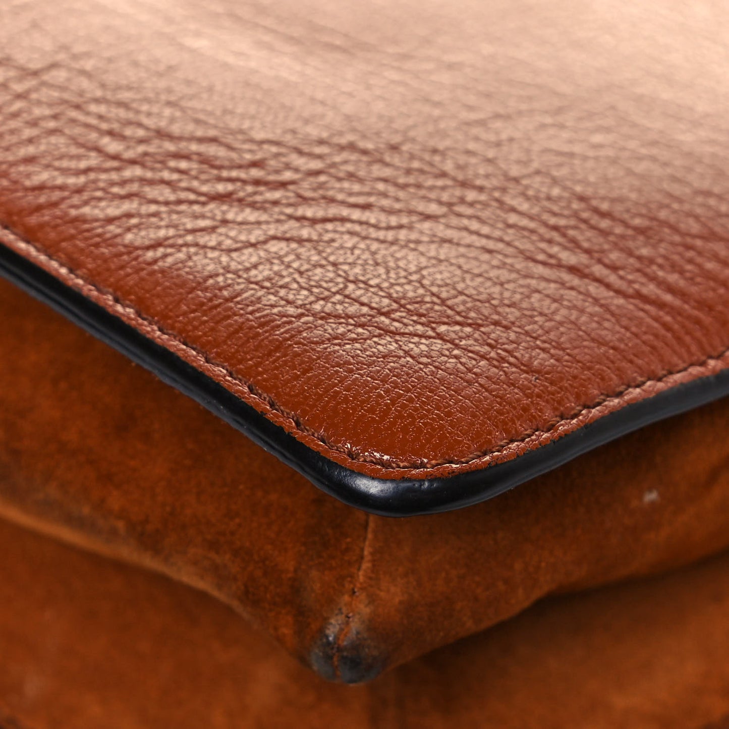Goatskin Suede Cross 3 Crossbody Bag Chestnut