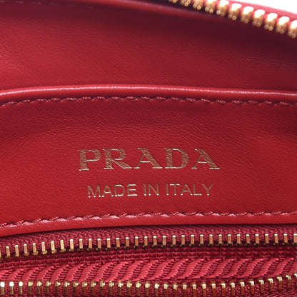 Prada Soft Calfskin Diagramme Crossbody Bag Fuoco Magenta 8 of 9