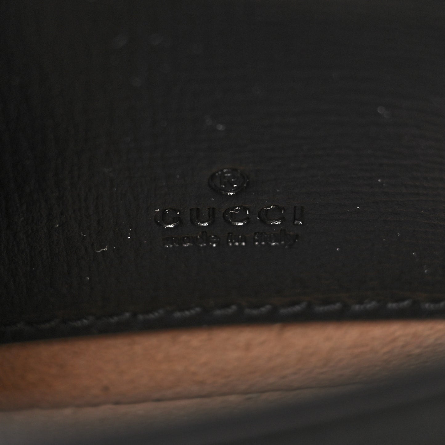 Azalea Calfskin Web Monochrome Horsebit 1955 Wallet On Strap Black