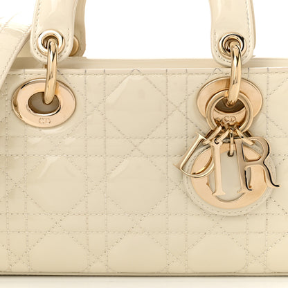 Christian Dior Patent Cannage Small Lady D-Joy White 8 of 12