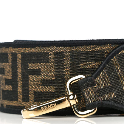 Fendi Fabric Jacquard FF 1974 Floral Embroidered Strap You Tobacco Moro Multicolor 3 of 5