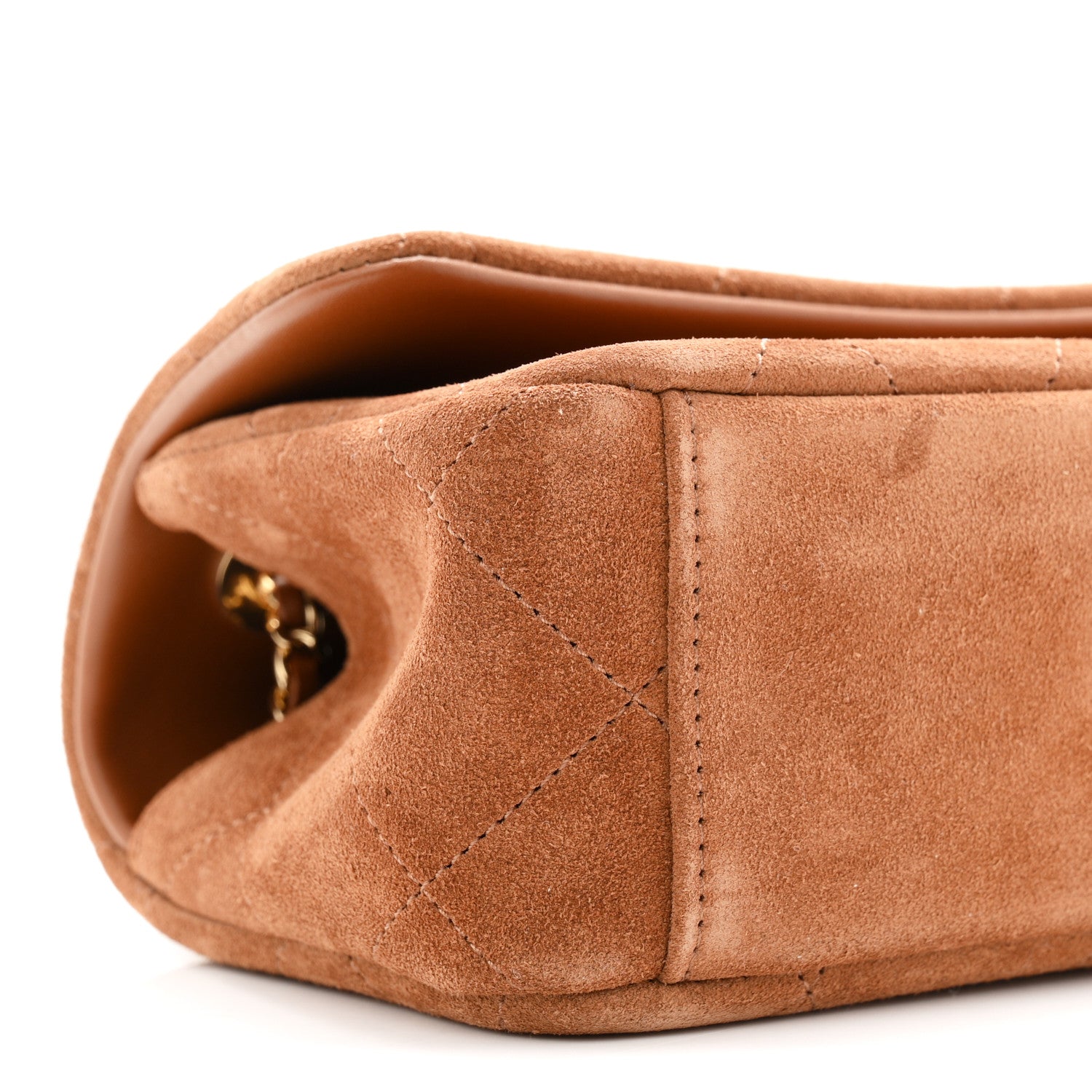 Chanel Suede Calfskin Quilted Small Eyes On You Flap Camel 9 of 11
