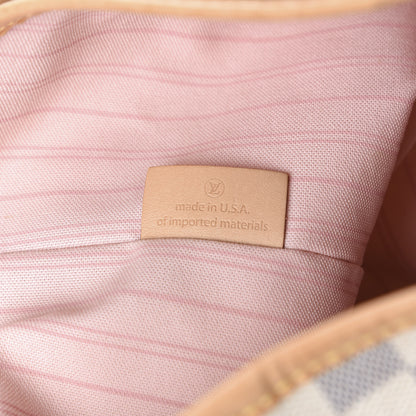 Louis Vuitton Damier Azur Delightful MM Rose Ballerine 6 of 10