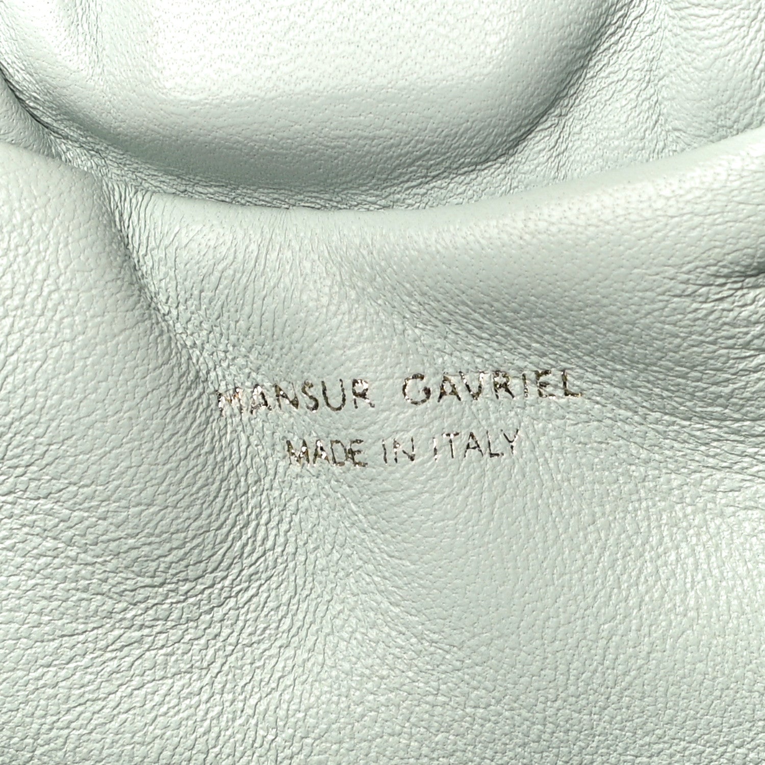 Mansur Gavriel Lambskin Mini Cloud Clutch Seafoam 6 of 9