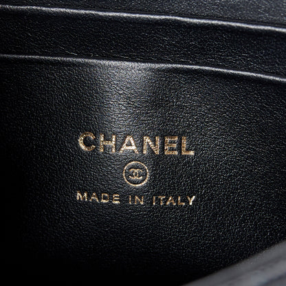 Chanel Caviar Quilted Chain Match Top Handle Phone Holder With Chain Black 6 of 10