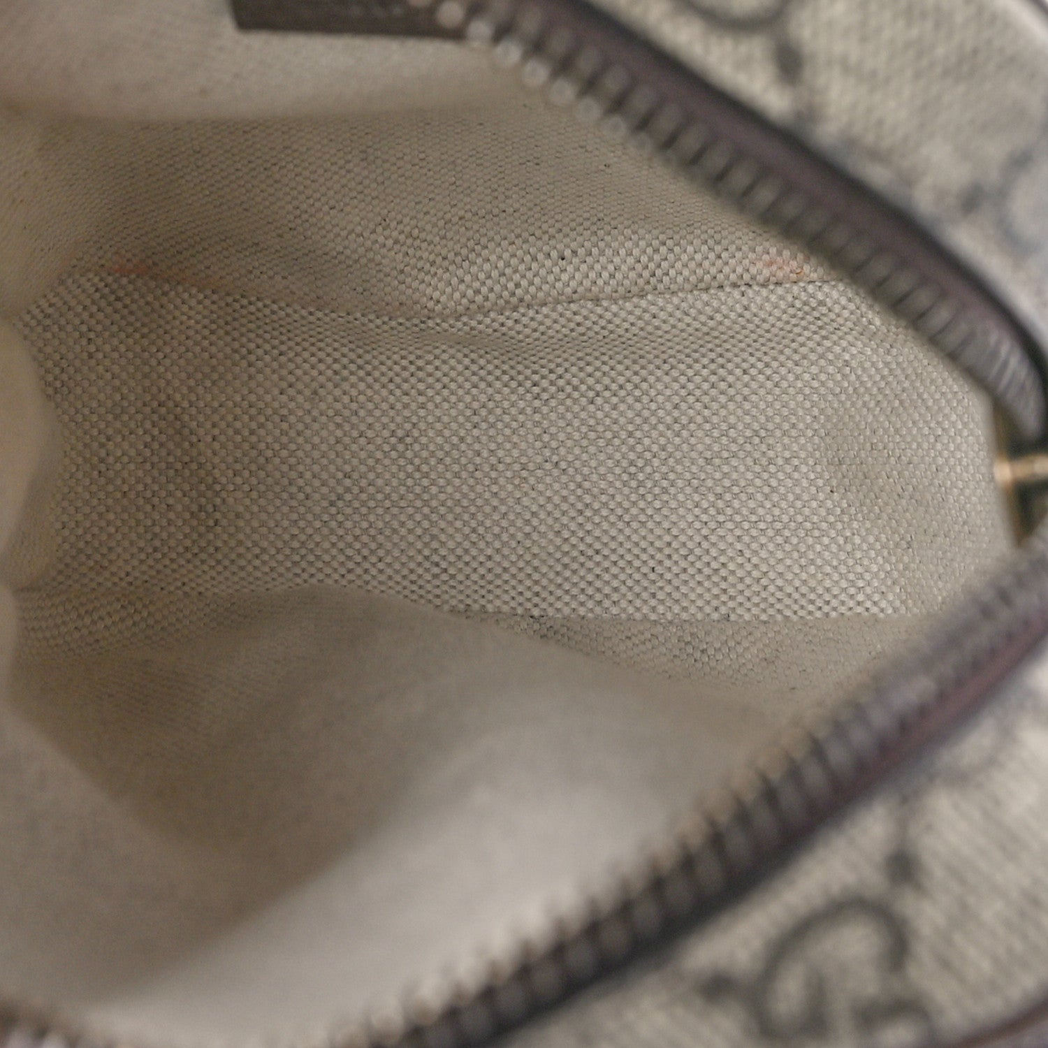 Gucci GG Supreme Monogram Mini Neo Vintage Double Zip Messenger Bag Beige New Acero Crop 5 of 9