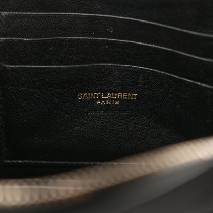 Saint Laurent Grain De Poudre Matelasse Monogram Mini Lou Camera Bag Black 6 of 17