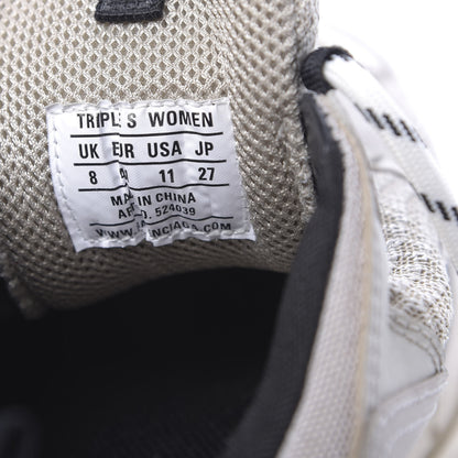 Balenciaga Fabric Mesh Womens Triple S Sneakers 41 Beige Black 10 of 11