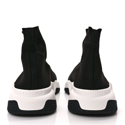 Balenciaga Neoprene Knit Womens Speed Sneakers 36 Black White 5 of 9