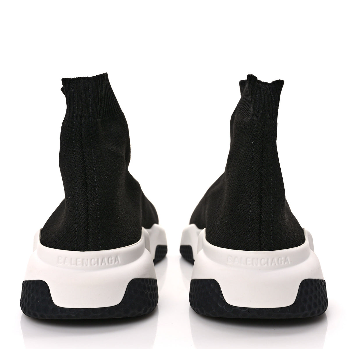 Neoprene Knit Womens Speed Sneakers 36 Black White