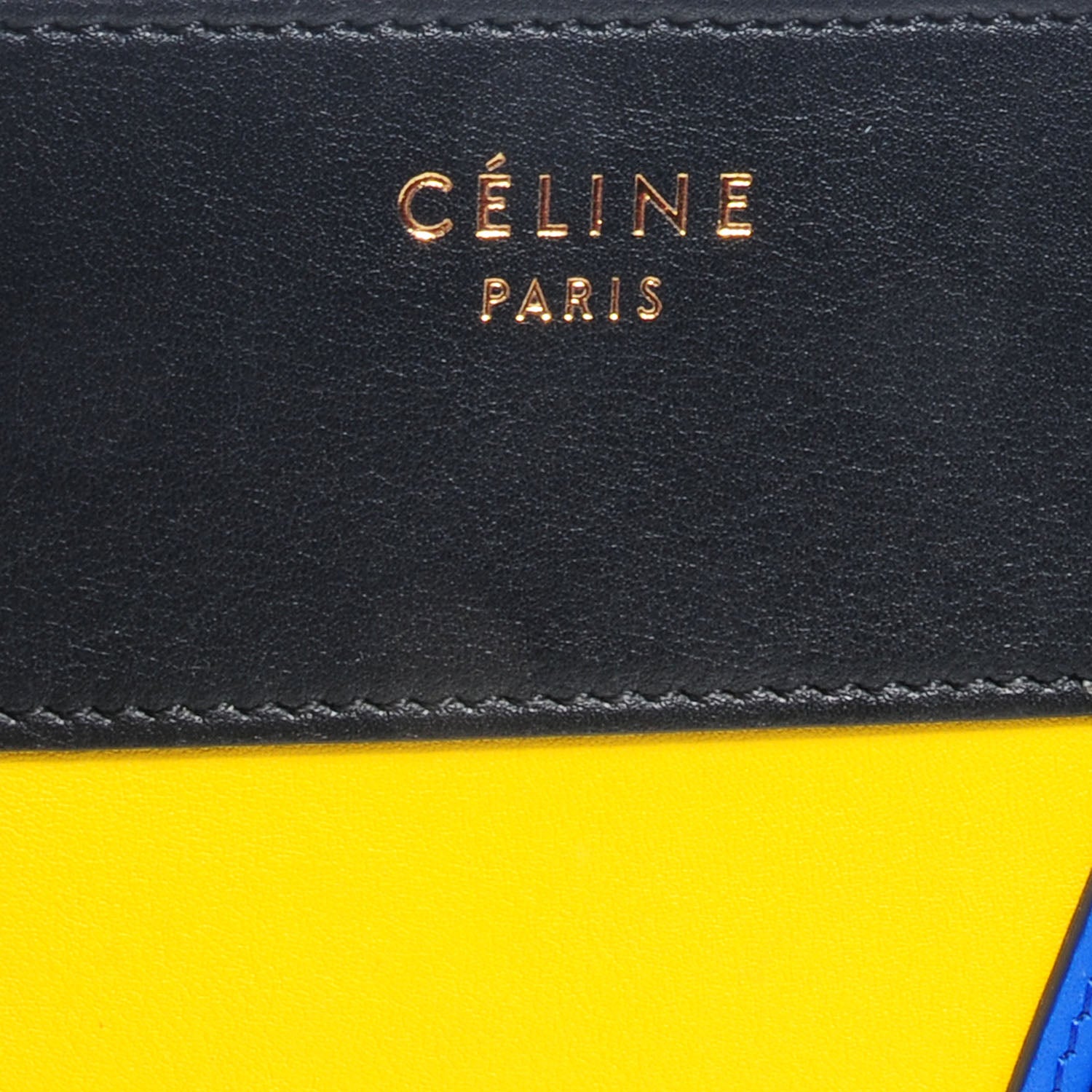 Celine Smooth Calfskin Mini Tri-Color Luggage Sunflower 5 of 10