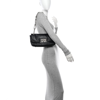 Chanel Grained Calfskin Mademoiselle Lock Bijoux Chain Flap Black Black 2 of 11