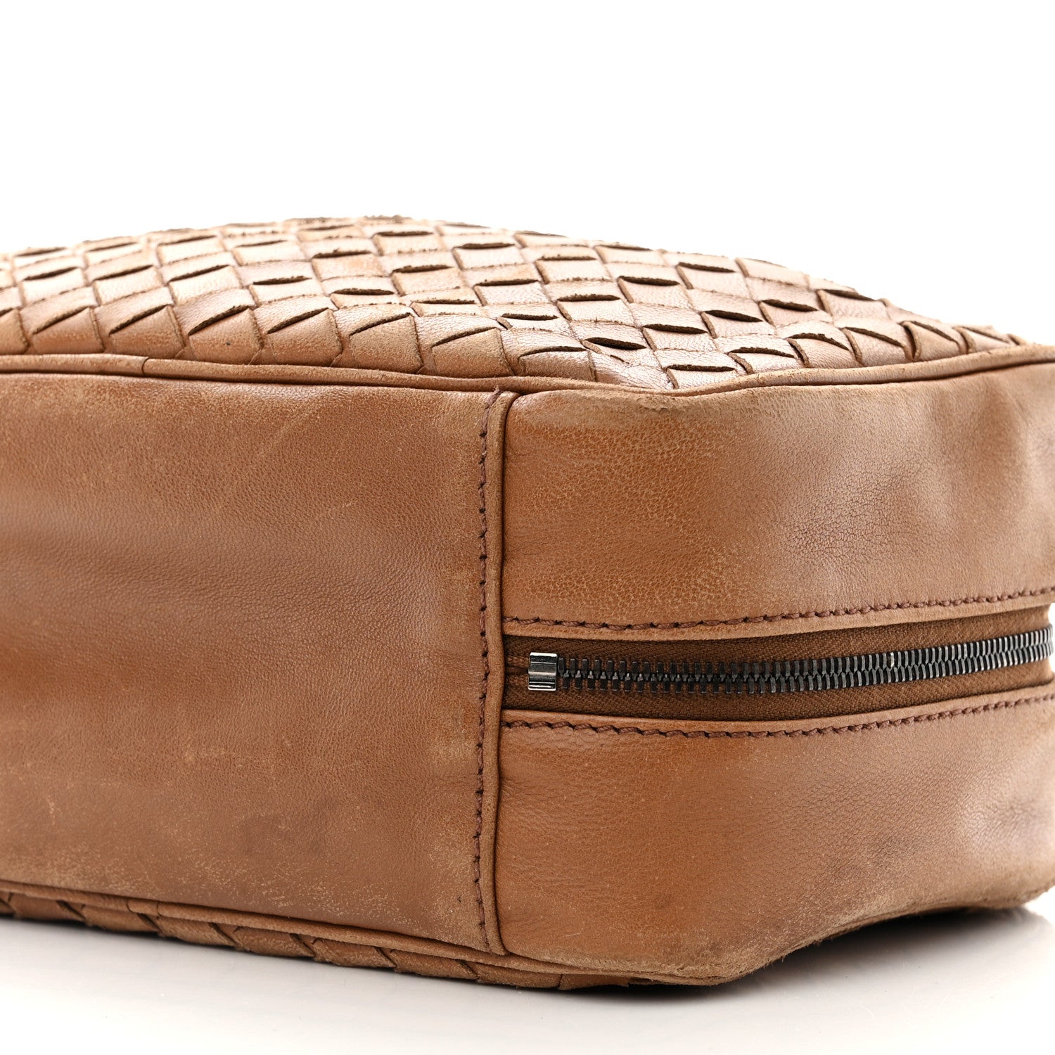 Bottega Veneta Nappa Intrecciato Cosmetic Bag Noce 9 of 17