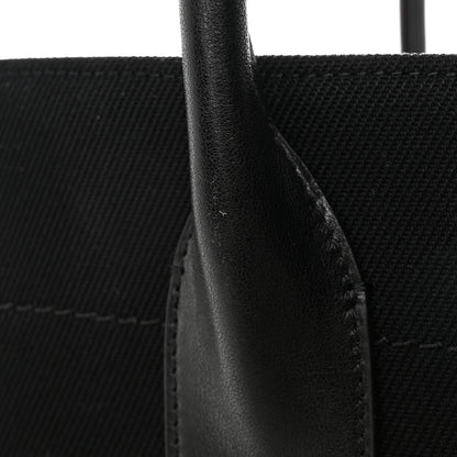 Saint Laurent Linen Calfskin Rive Gauche Tote Black 14 of 15