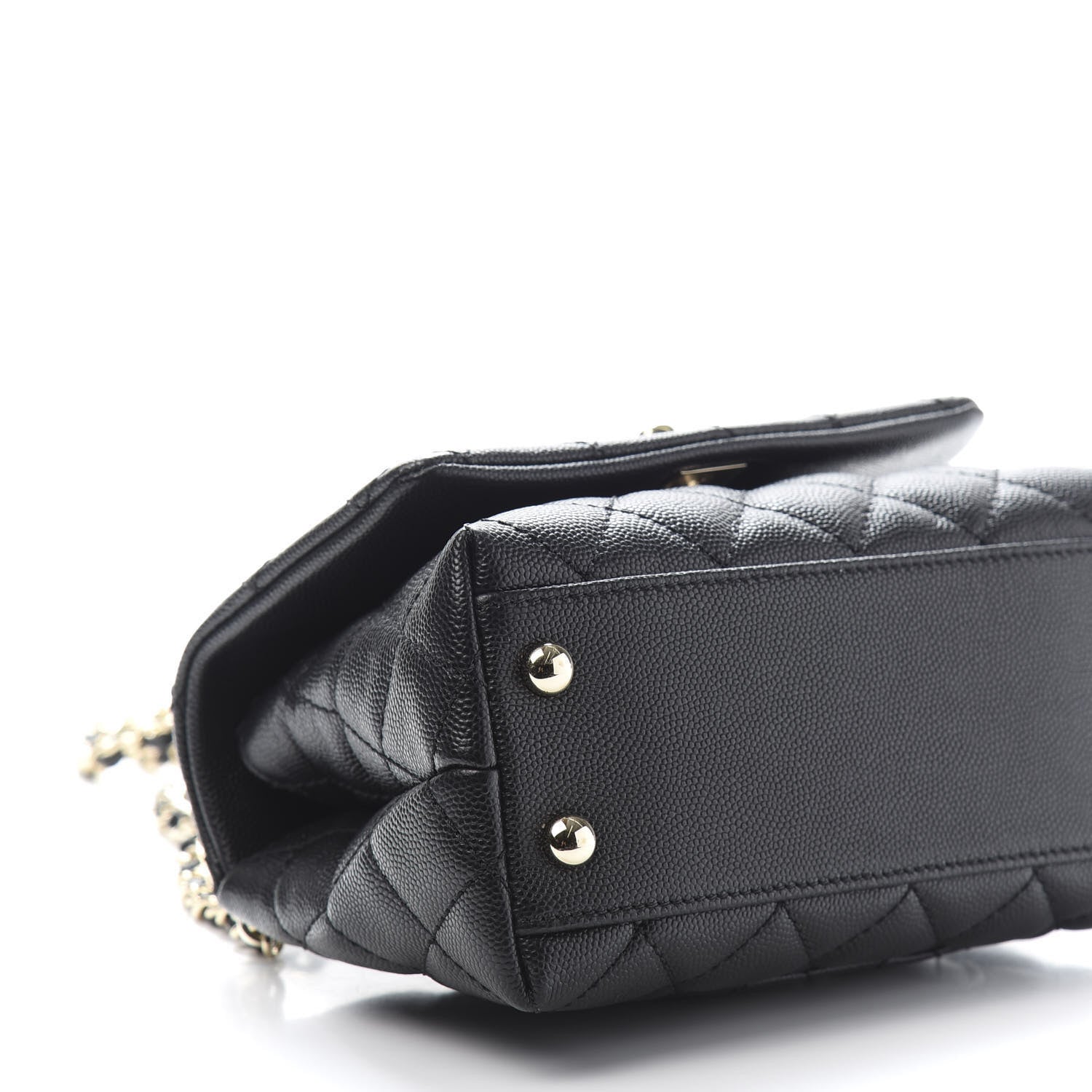 Chanel Caviar Quilted Extra Mini Coco Handle Flap Black 8 of 10