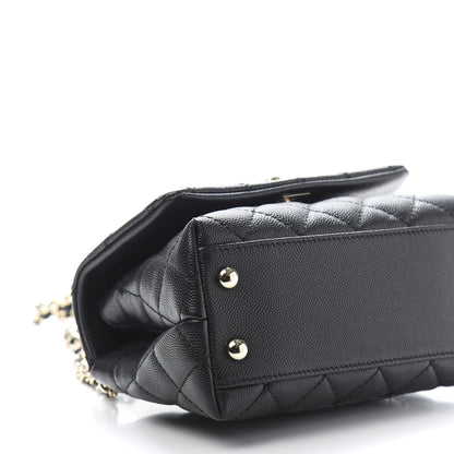 Chanel Caviar Quilted Extra Mini Coco Handle Flap Black 8 of 10