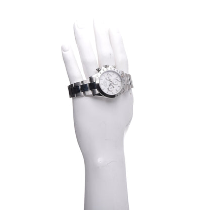 Rolex Stainless Steel 40mm Oyster Perpetual Cosmograph Daytona Watch White 116520 2 of 8