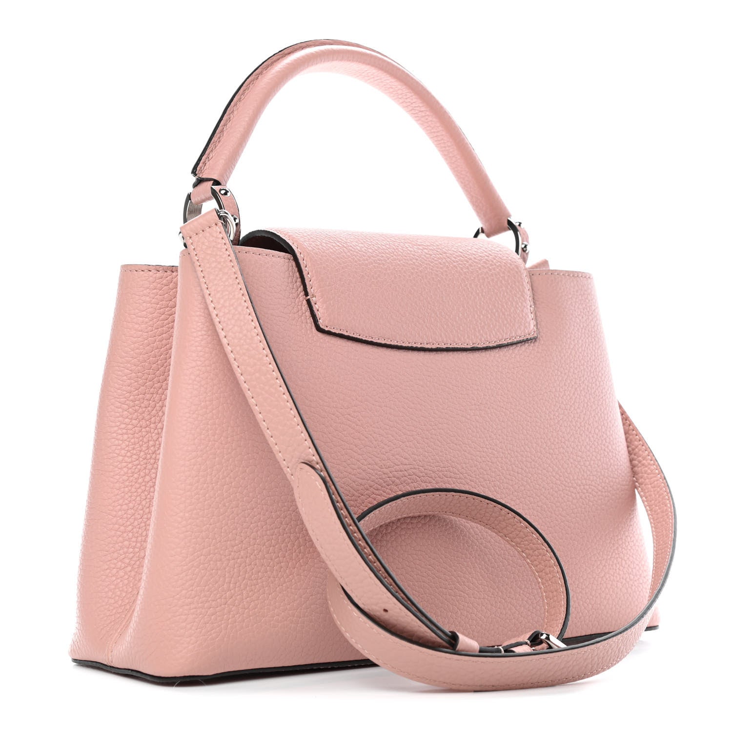 Louis Vuitton Taurillon Capucines PM Magnolia 2 of 4