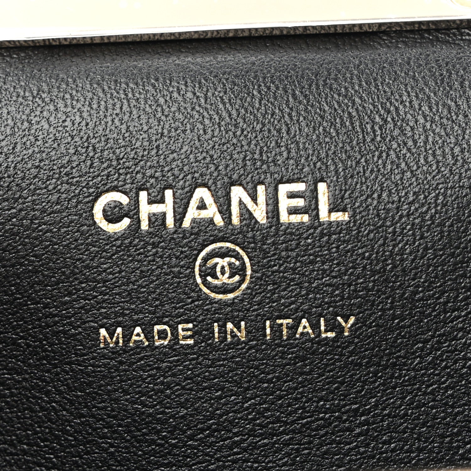 Chanel Lambskin Quilted Frame Clutch With Chain Black 6 of 10