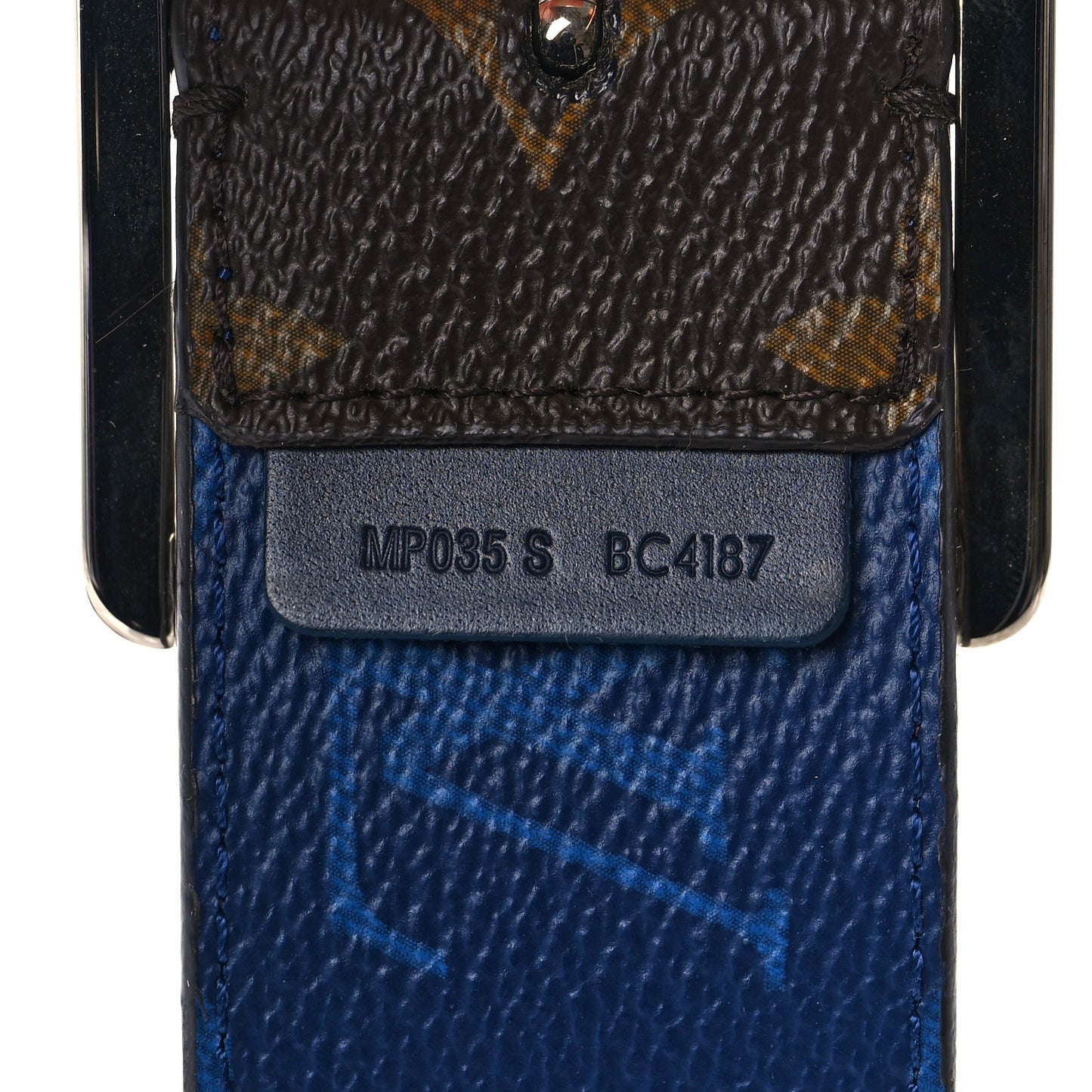Monogram 40mm Reverso Belt 100 40 Pacific Blue