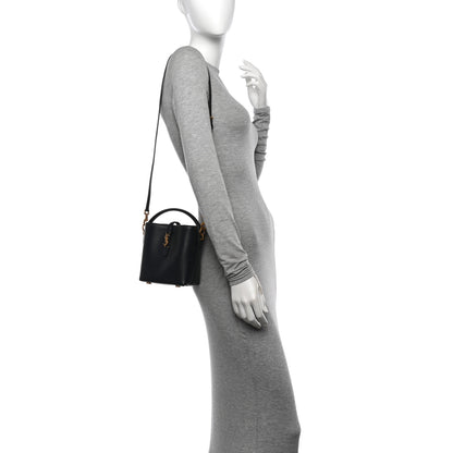 Saint Laurent Shiny Calfskin Le 37 Mini Bucket Bag Black 2 of 11