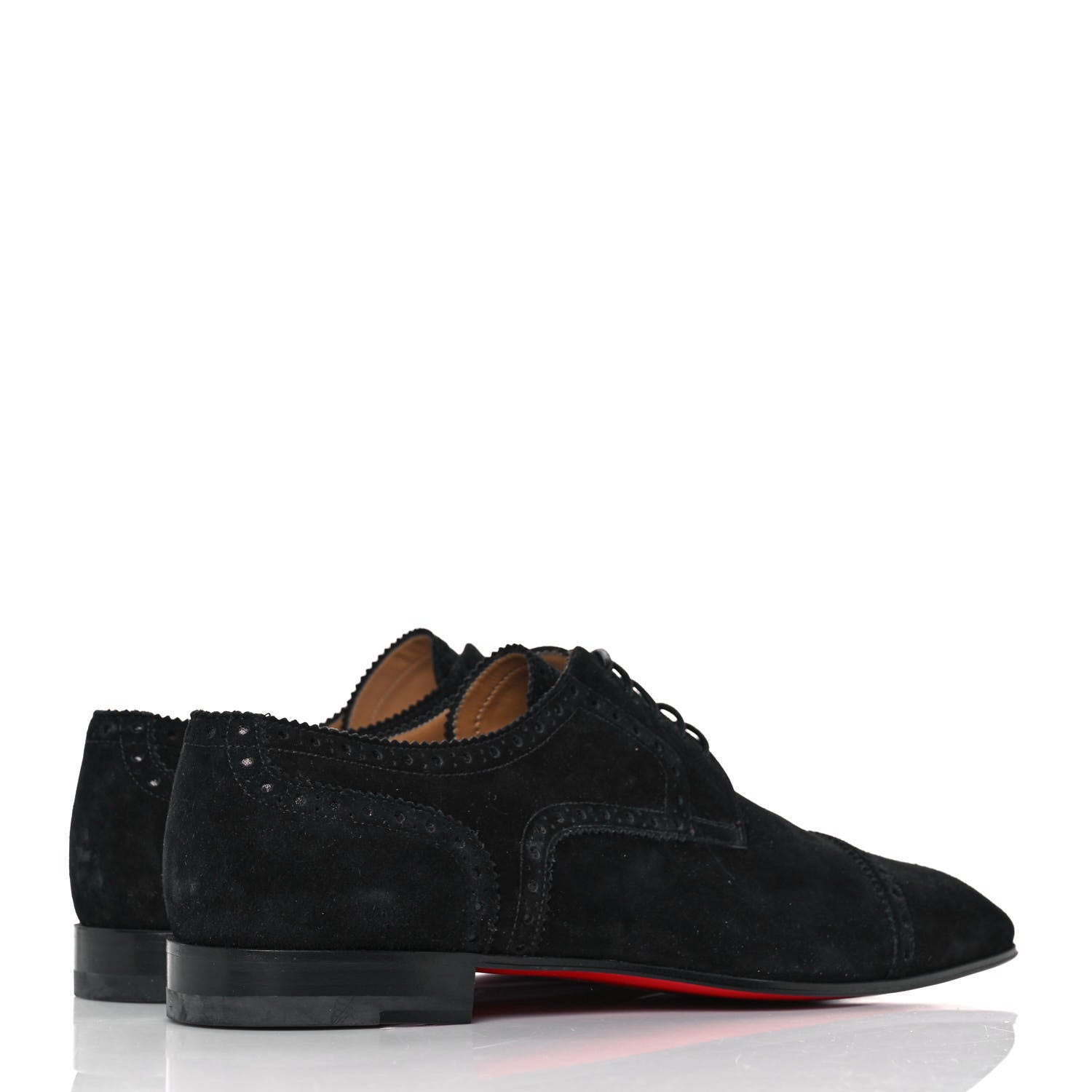 Christian Louboutin Suede Flat Loafers 42 Black 4 of 7