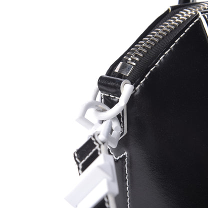 Givenchy Calfskin Contrast Topstitch Small Antigona Black White 12 of 14