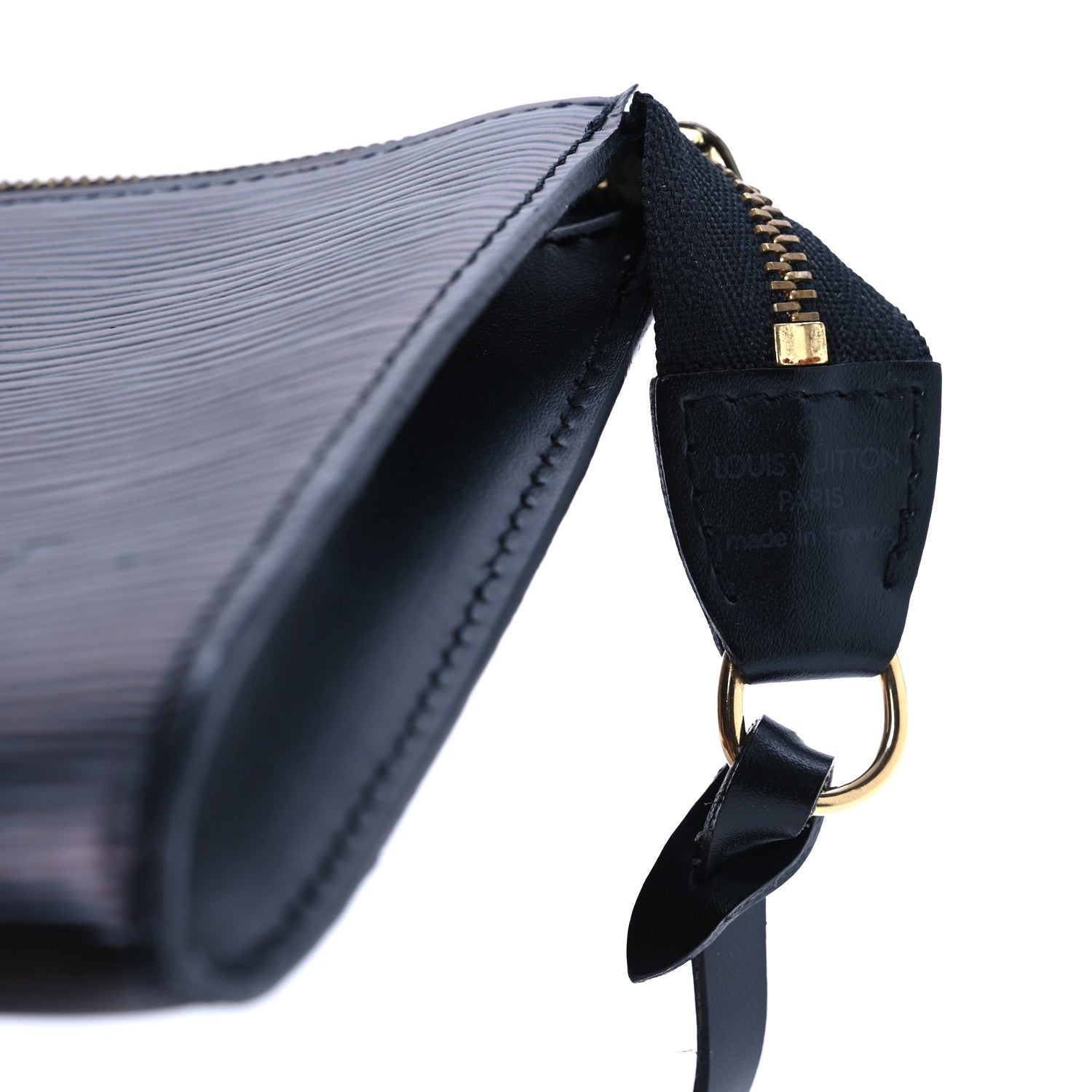 Louis Vuitton Epi Pochette Accessories 21 Black 6 of 12
