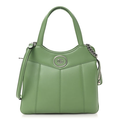 Gucci Senna Calfskin Petite GG Small Tote Bag Green Soil Grass 1 of 10