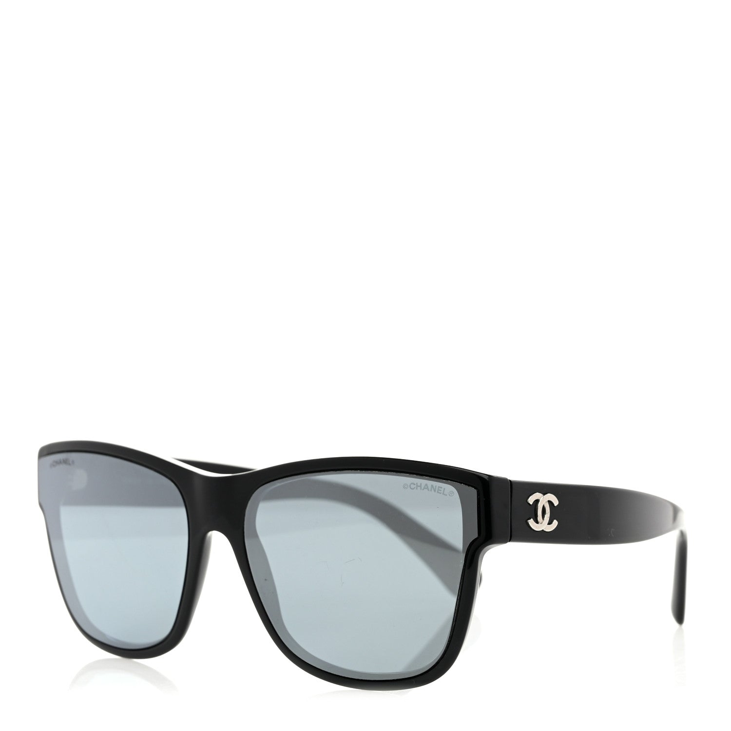 Chanel Acetate Polarized Square CC Sunglasses 5380 Black 1 of 8