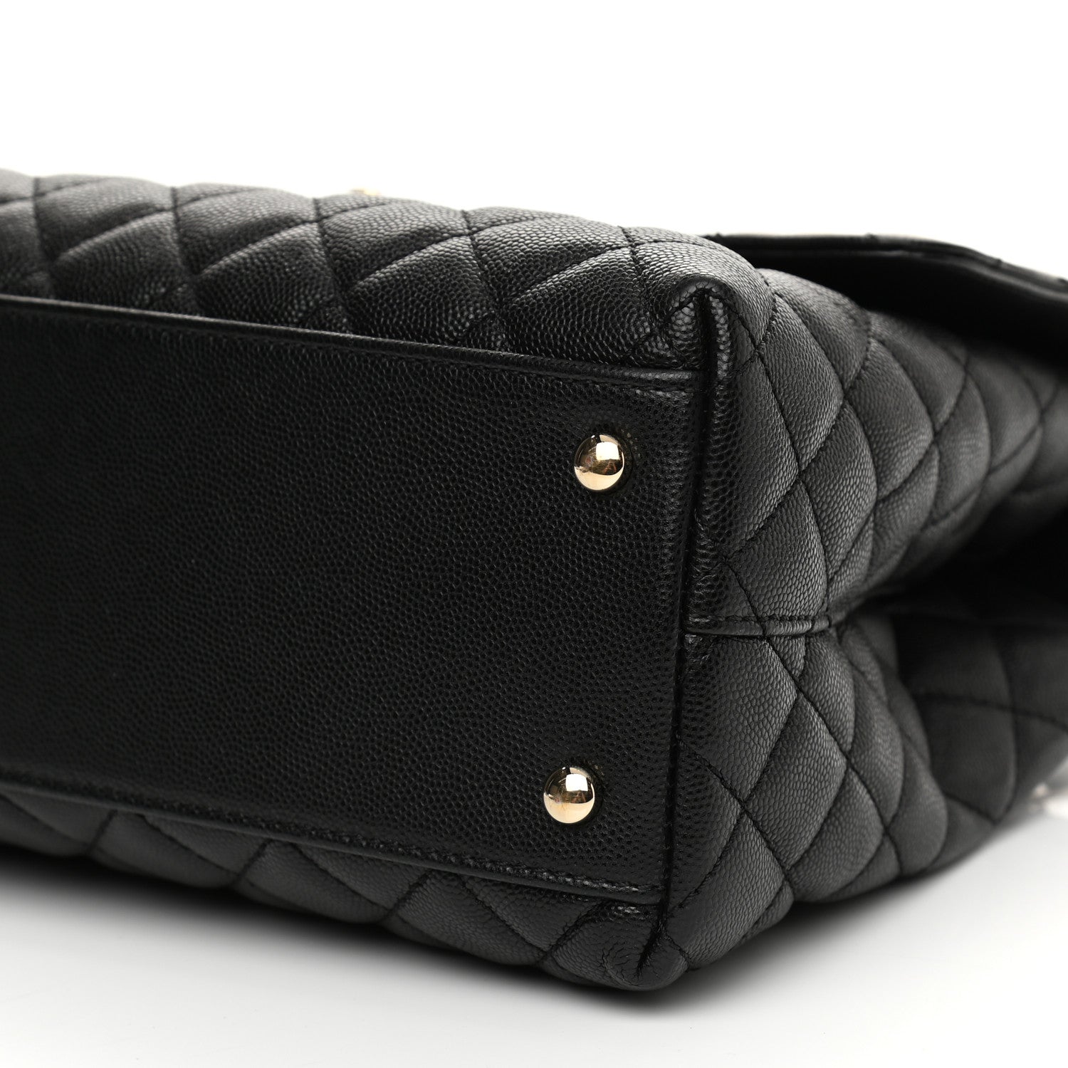 Chanel Caviar Quilted Medium Coco Handle Flap Black 19 of 27